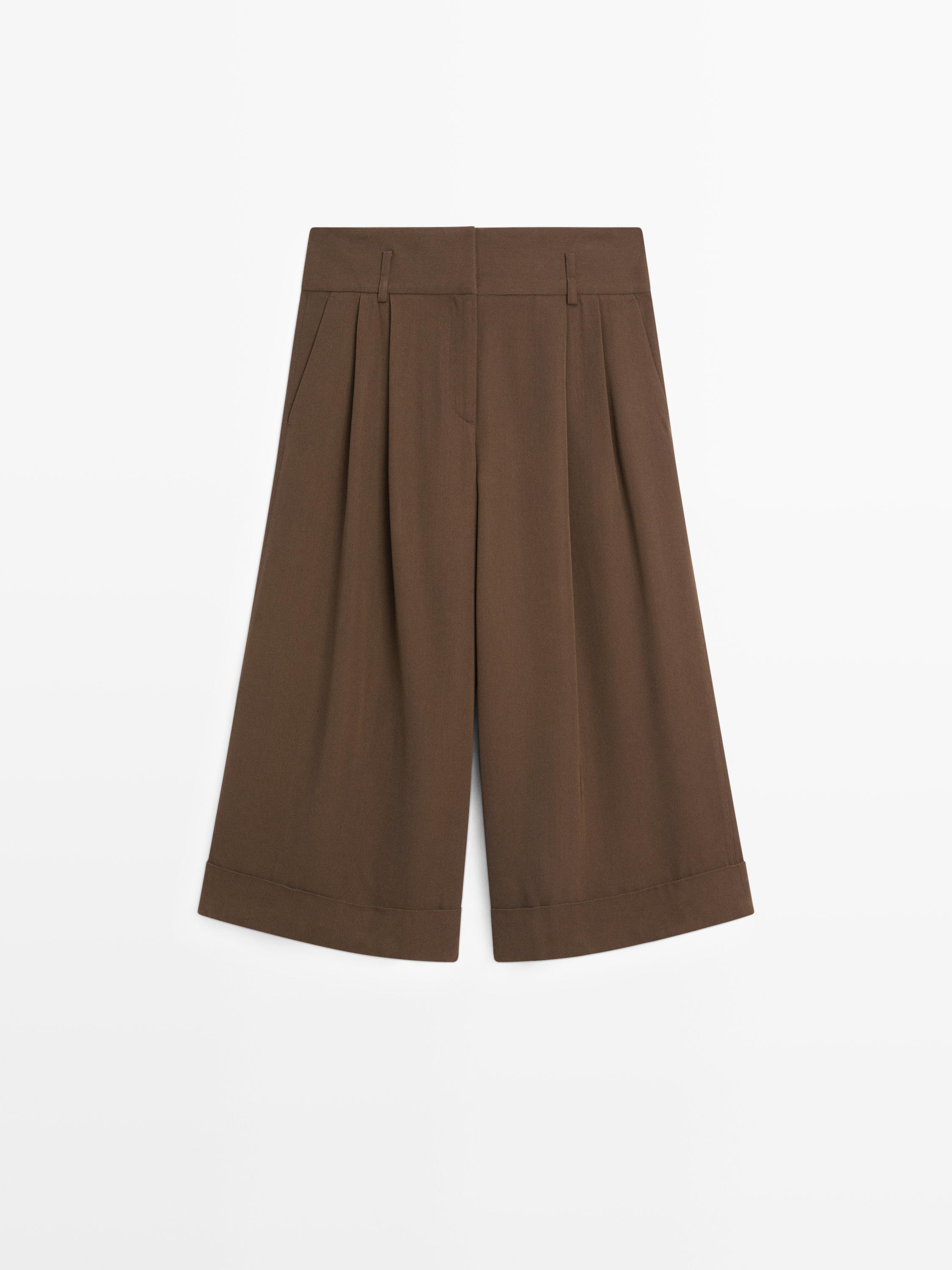 Bermuda long avec ourlet